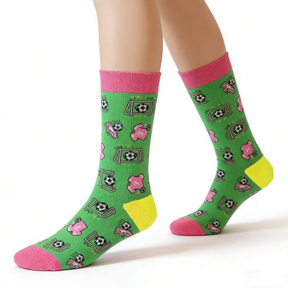 Plusock Soccer Stripe Cotton Quarter Socks(3 Pairs) - image 7
