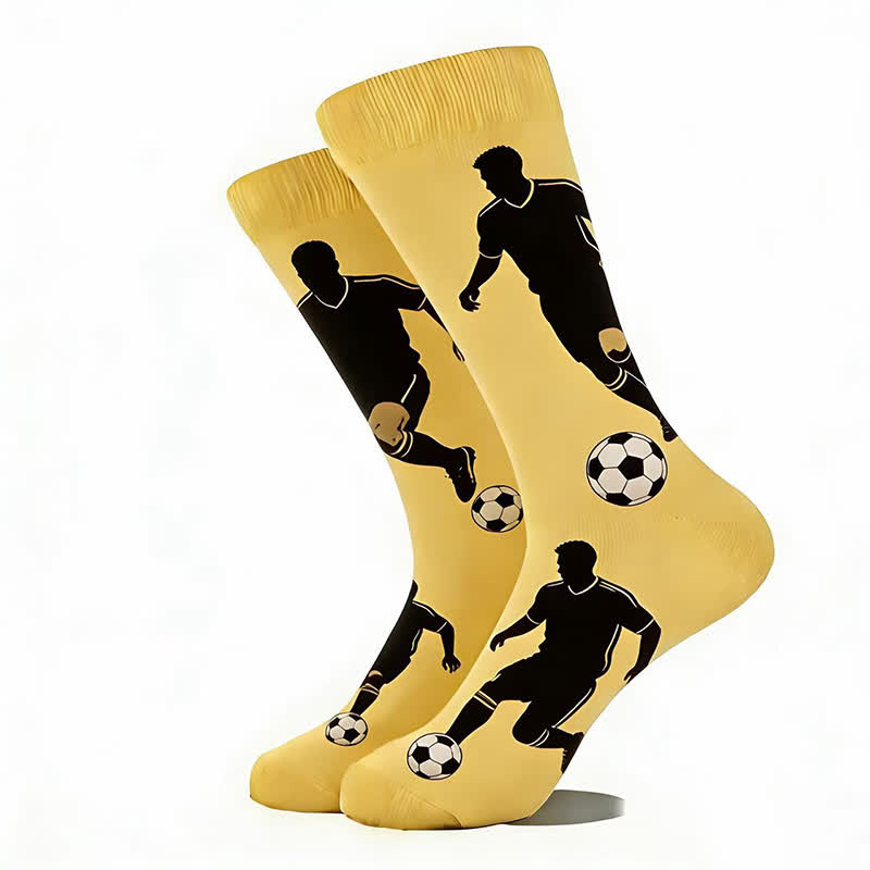 Plusock Trendy Soccer Pattern Quarter Socks (5 Pairs) - image 8