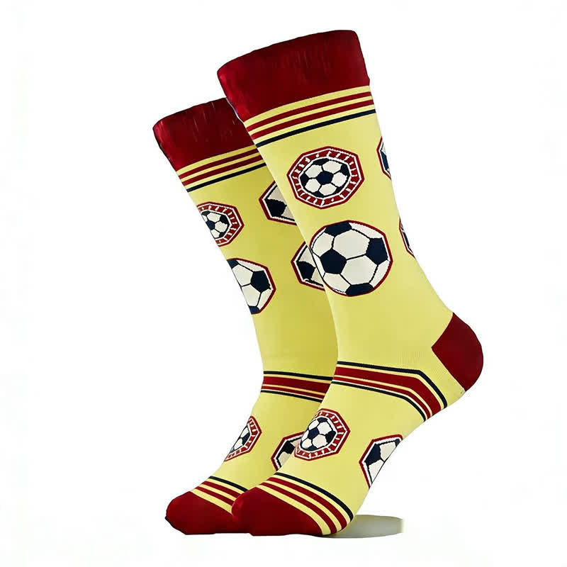 Plusock Trendy Soccer Pattern Quarter Socks (5 Pairs) - image 10
