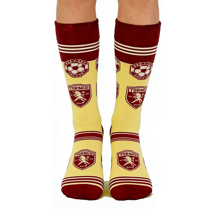Plusock Trendy Soccer Pattern Quarter Socks (5 Pairs) - image 4