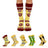 Plusock Trendy Soccer Pattern Quarter Socks (5 Pairs) - image 0