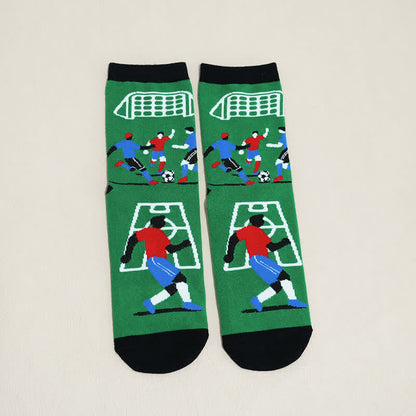 Plusock Breathable Soccer Slogan Cotton Quarter Socks(6 Pairs) - image 17