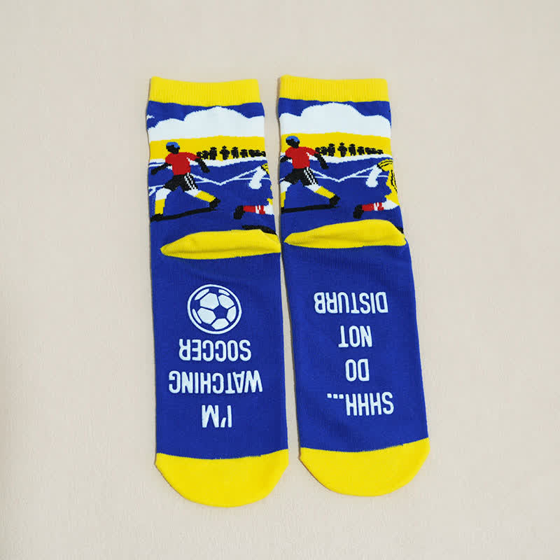 Plusock Breathable Soccer Slogan Cotton Quarter Socks(6 Pairs) - image 16