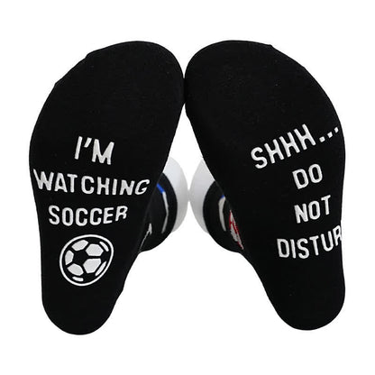 Plusock Breathable Soccer Slogan Cotton Quarter Socks(6 Pairs) - image 7