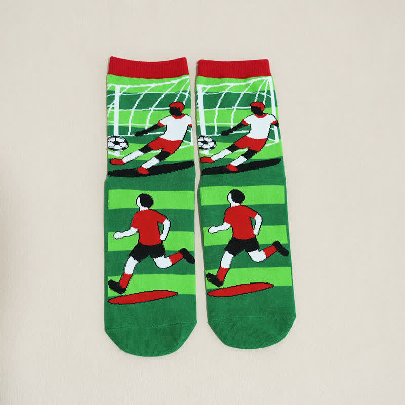 Plusock Breathable Soccer Slogan Cotton Quarter Socks(6 Pairs) - image 19