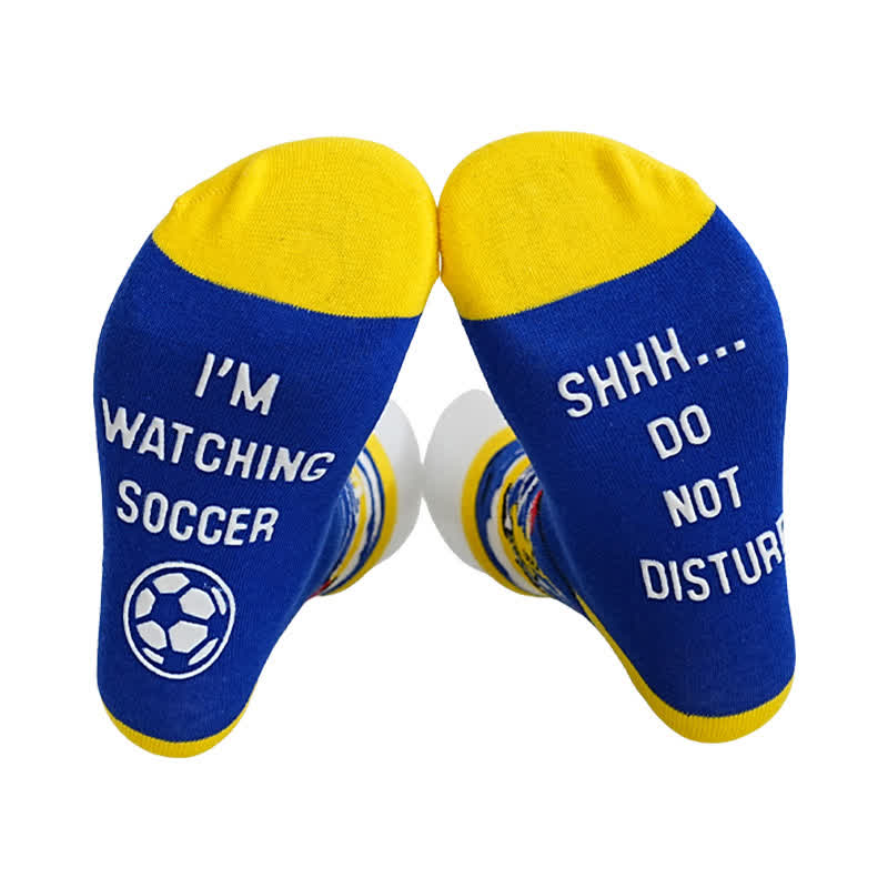 Plusock Breathable Soccer Slogan Cotton Quarter Socks(6 Pairs) - image 9