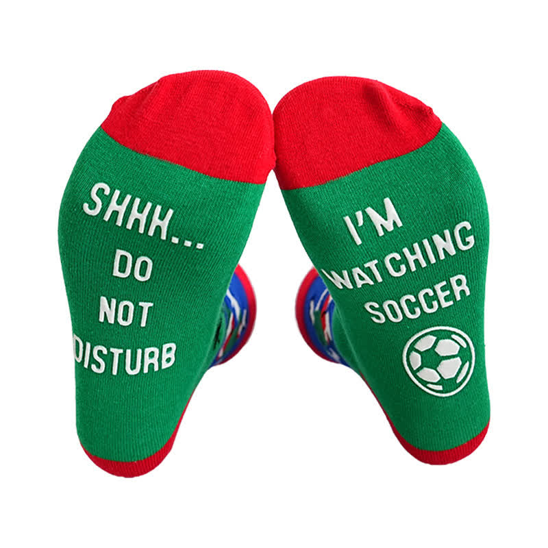 Plusock Breathable Soccer Slogan Cotton Quarter Socks(6 Pairs) - image 10