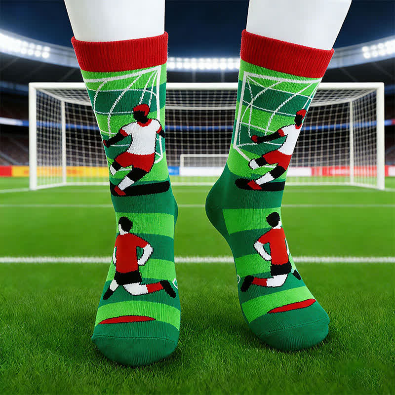 Plusock Breathable Soccer Slogan Cotton Quarter Socks(6 Pairs) - image 6
