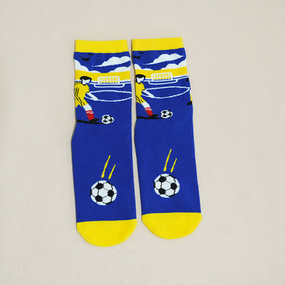 Plusock Breathable Soccer Slogan Cotton Quarter Socks(6 Pairs) - image 15
