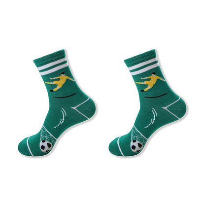 Plusock Casual Soccer Print Quarter Socks (6 Pairs) - image 8