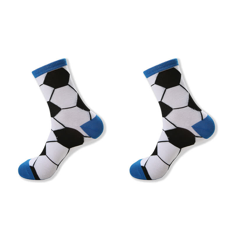 Plusock Casual Soccer Print Quarter Socks (6 Pairs) - image 5
