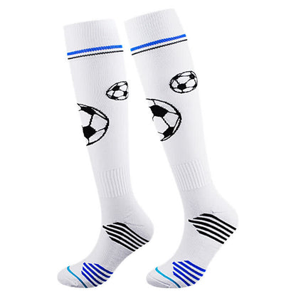 Plusock Cushioned Training Soccer Knee High Socks(2 Pairs) - White - L - image 3