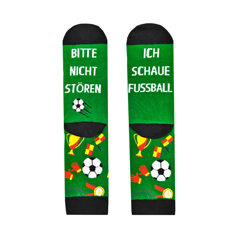 Plusock Funny Soccer Graphic Quarter Socks(2 Pairs) - image 6