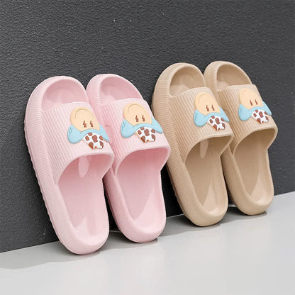 Plusock Smiley Denim Charm Cloud Cushion Slippers - image 2