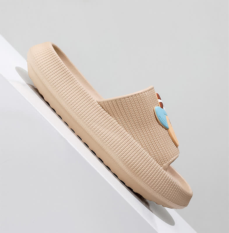 Plusock Smiley Denim Charm Cloud Cushion Slippers - image 3