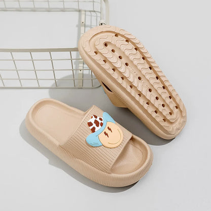 Plusock Smiley Denim Charm Cloud Cushion Slippers - image 4