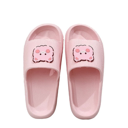 Plusock Pink Pig Charm Cloud Cushion Slippers - Pink - EU44-45(US10-11) - image 4