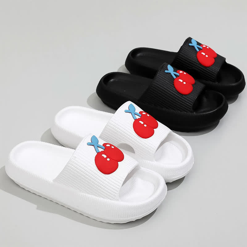 Plusock Thick Sole Cherry Comfort Slippers - image 1