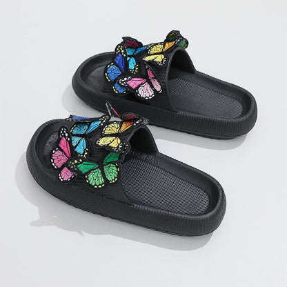 Plusock Colorful Butterfly Cloud Platform Slide Slippers - image 4