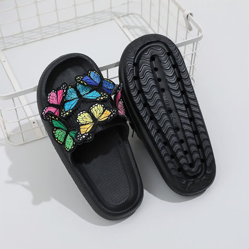 Plusock Colorful Butterfly Cloud Platform Slide Slippers - image 3