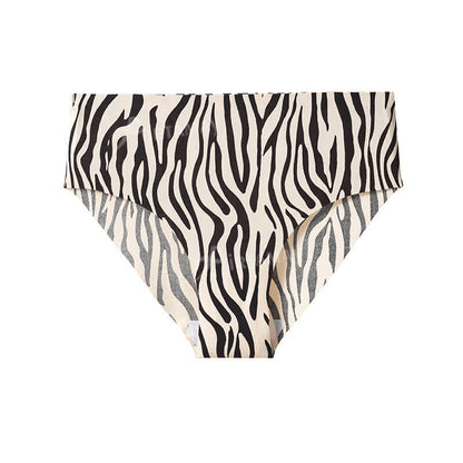 Plusock Zebra Leopard Print Seamless Invisible Panty(4 Packs) - image 6