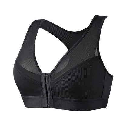 Plusock Front Closure Wireless Bra - Black - 2XL - image 11