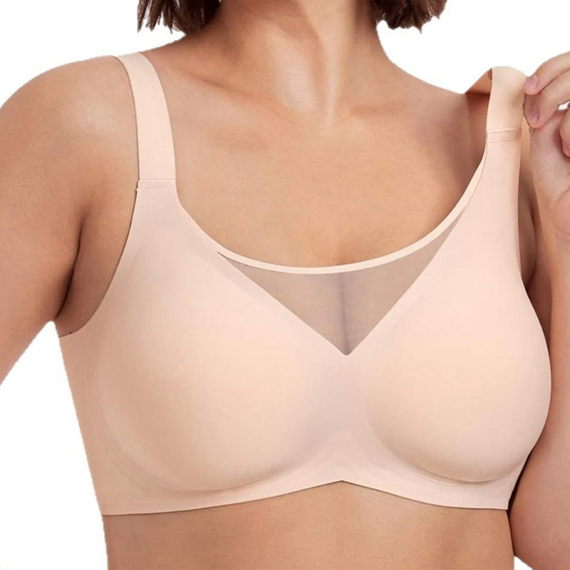 Plusock Everyday Support Wireless Bra - Nude - 3XL - image 3