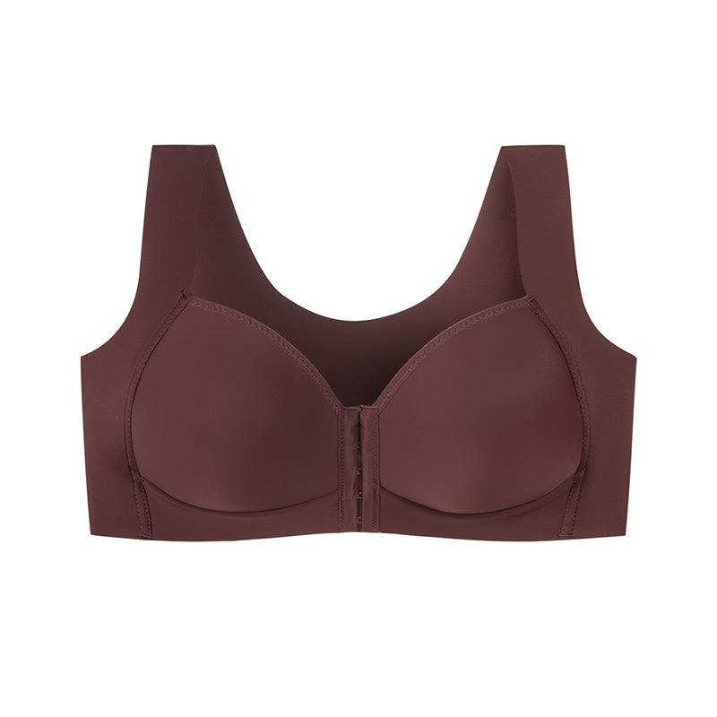 Plusock Front Closure Full Coverage Bra - Wine - 50 - D - image 9