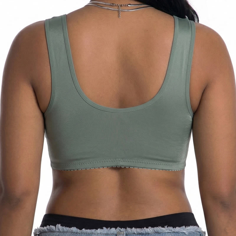 Plusock Lace Front Closure Wireless Bra - image 11