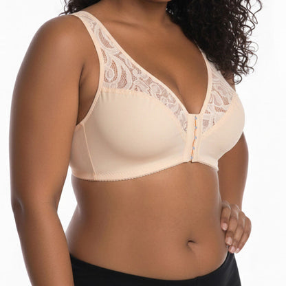 Plusock Lace Front Closure Wireless Bra - image 15