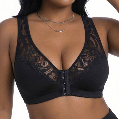 Plusock Lace Front Closure Wireless Bra - image 8