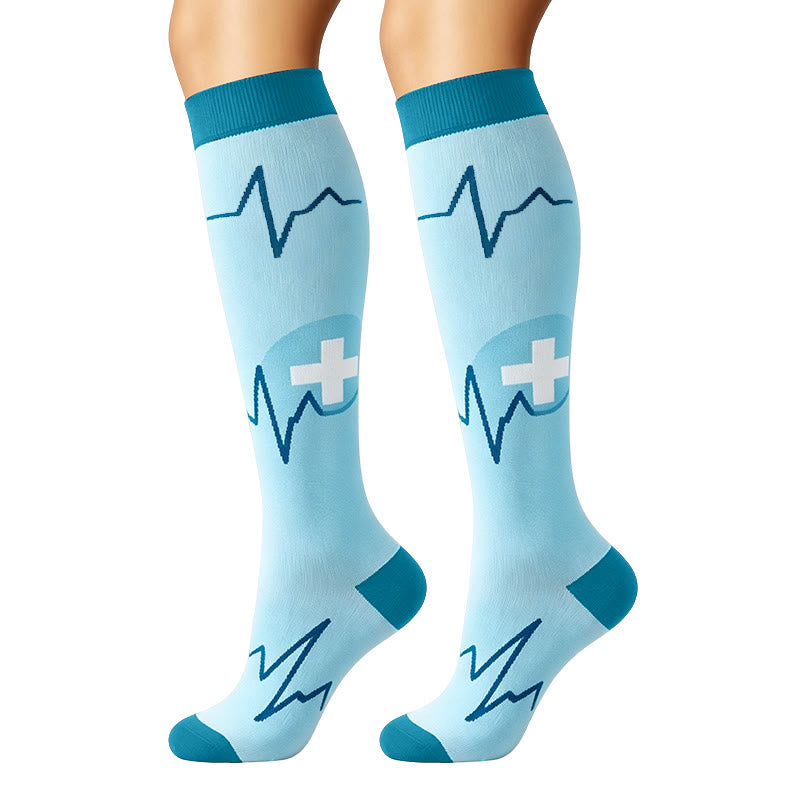 Plusock Heartbeat ECG Compression Socks(6 Pairs) - image 4