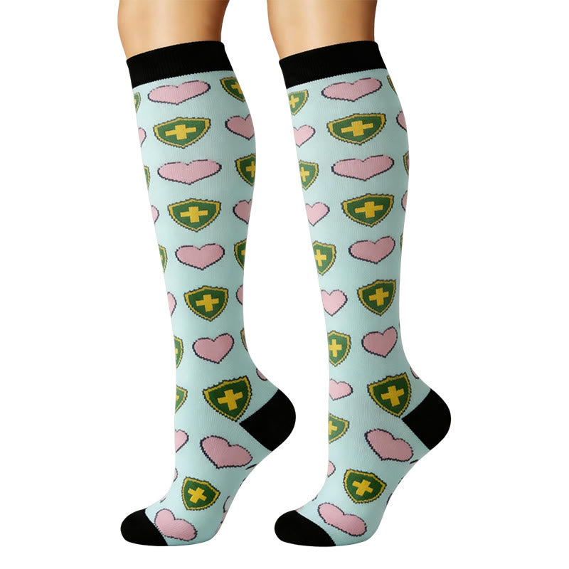 Plusock Heartbeat ECG Compression Socks(6 Pairs) - image 3