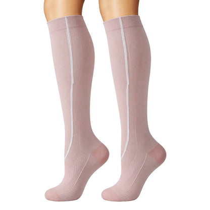 Plusock Ribbed Pastel Compression Socks(6 Pairs) - image 2