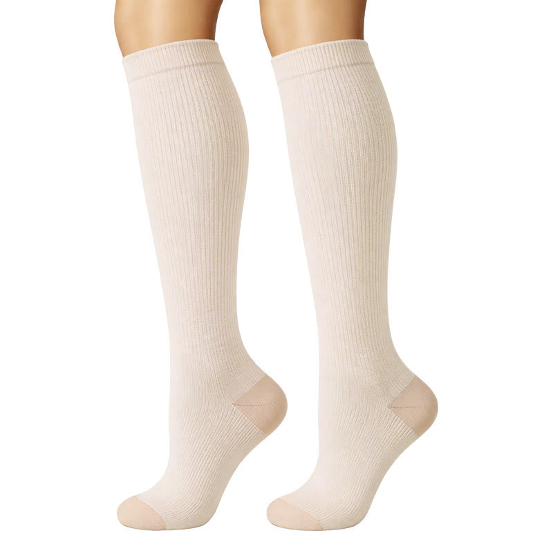 Plusock Pastel Colorblock Compression Socks(6 Pairs) - image 3