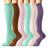 Plusock Pastel Colorblock Compression Socks(6 Pairs) - image 0