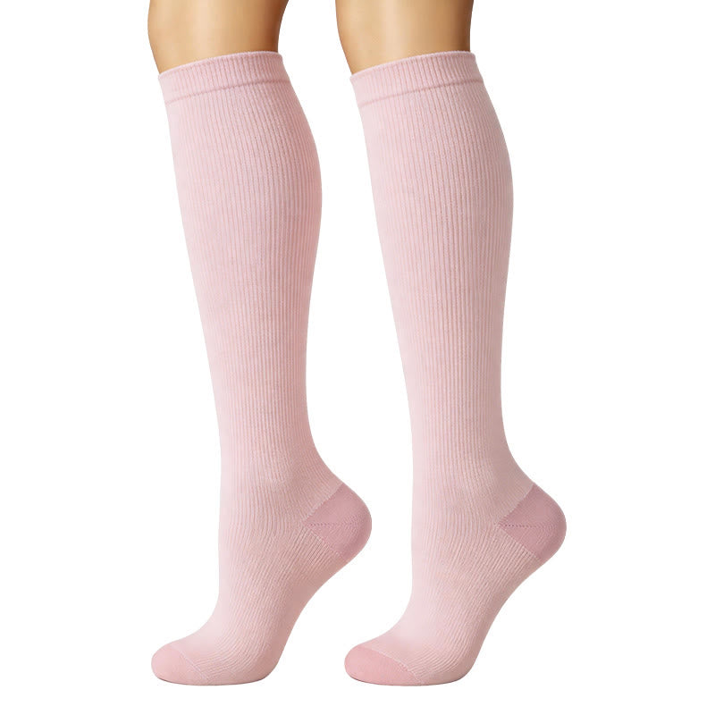 Plusock Pastel Colorblock Compression Socks(6 Pairs) - image 4