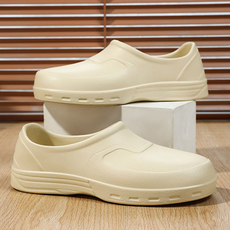 Plusock Plus Size Waterproof Slip On Work Shoes - Beige - EU44–45(US10–11) - image 9