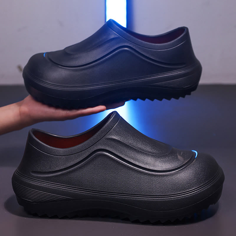 Plusock Plus Size Waterproof Work Shoes - Black - EU45-46(US11-12) - image 13