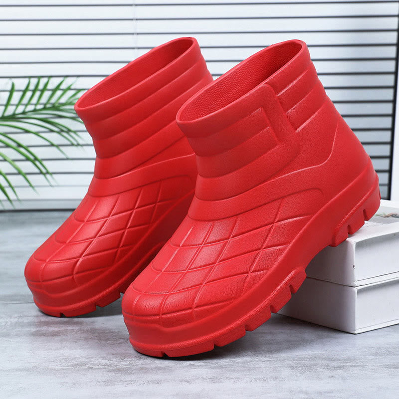 Plusock Plus Size Waterproof Thicken Work Shoes - Red - EU44-45(US10-11) - image 15
