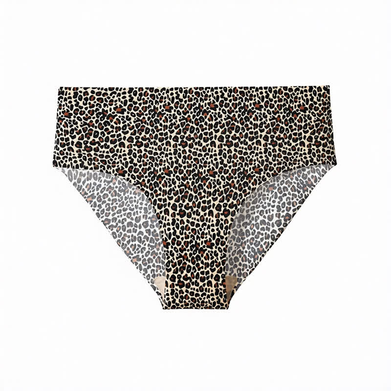 Plusock Zebra Leopard Print Seamless Invisible Panty(4 Packs) - image 7