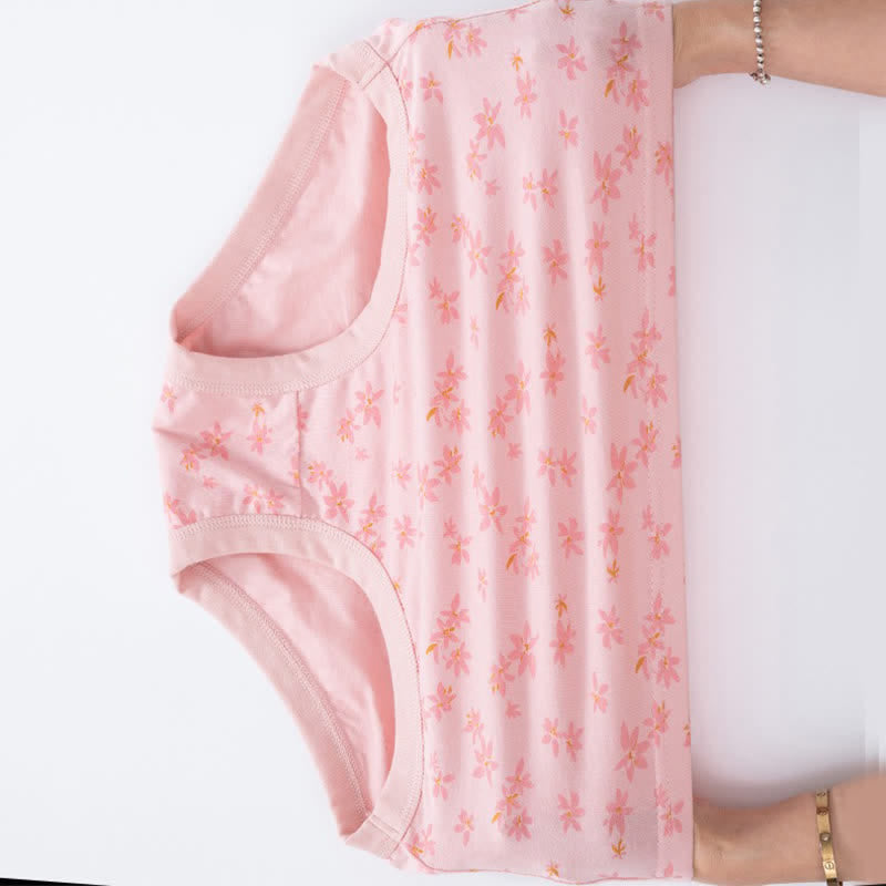 Plusock Soft Cotton Floral High Waist Panty(2 Packs) - image 2