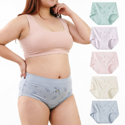 Plusock Floral Cotton High Rise Panty - image 0