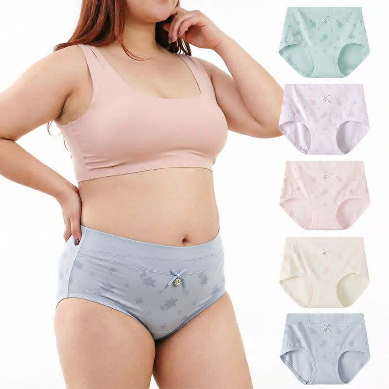 Plusock Floral Cotton High Rise Panty(2 Packs) - image 0