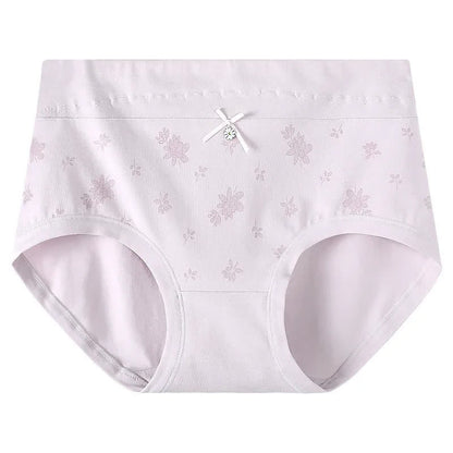 Plusock Floral Cotton High Rise Panty(2 Packs) - Light Purple - XXXL - image 6