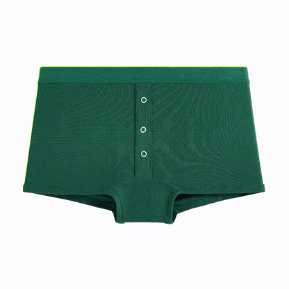 Plusock Soft Button Front Panty(2 Packs) - Green - 2XL - image 5