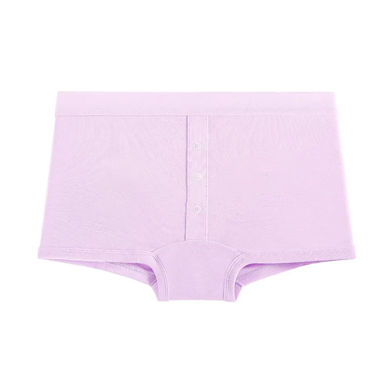 Plusock Soft Button Front Panty(2 Packs) - Purple - 2XL - image 7