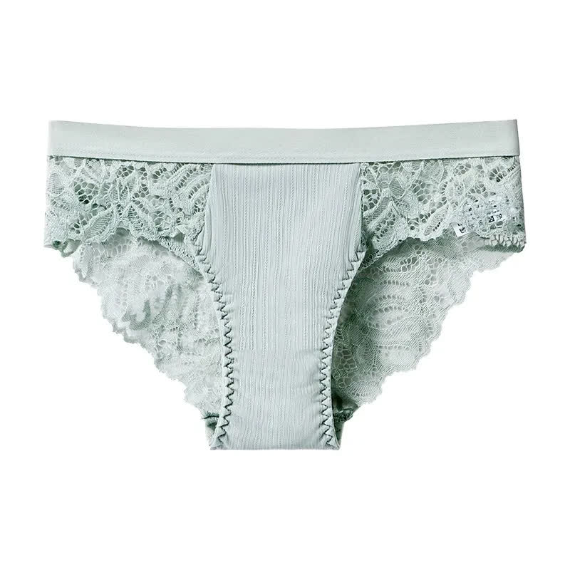 Plusock Soft Stretch Lace Hipster Panty(3 Packs) - Green - XXL - image 4