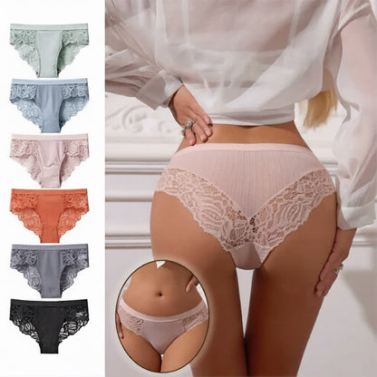 Plusock Soft Stretch Lace Hipster Panty(3 Packs) - image 0
