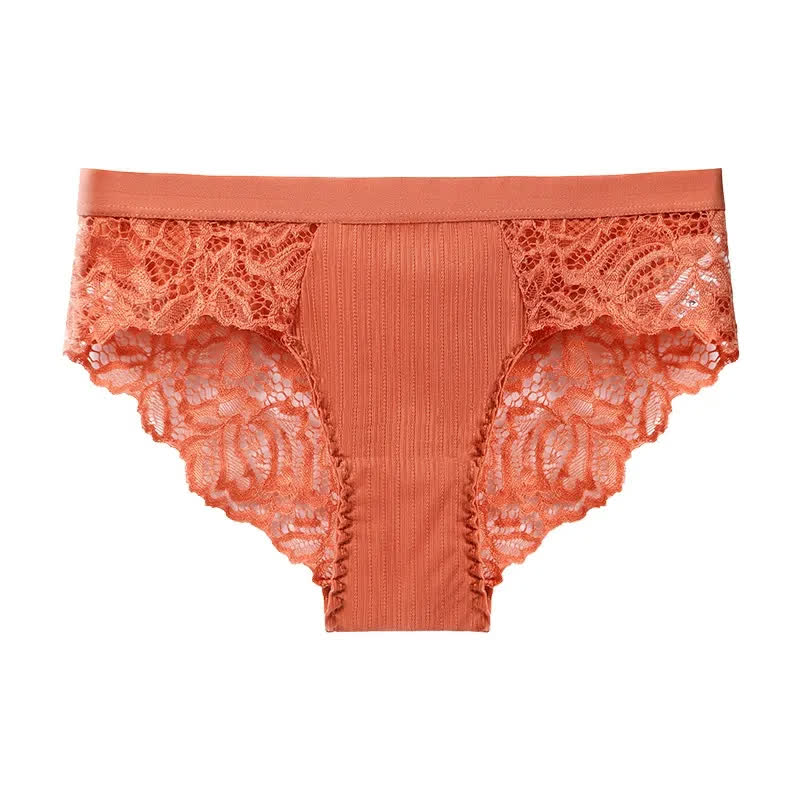 Plusock Soft Stretch Lace Hipster Panty(3 Packs) - Red - XXL - image 8